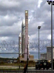 Rollout der Ariane 5 V142 mit Artemis