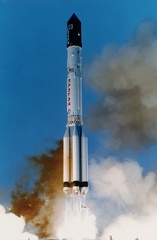 Start des ersten ISS-Moduls Sarja am 20. November 1998 auf einer Proton-Rakete