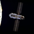 Das erste ISS-Modul Sarja im All am 6. Dezember 1998