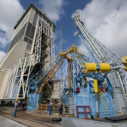 erste simulierte Sojus-Startkampag&shy;ne in Kourou