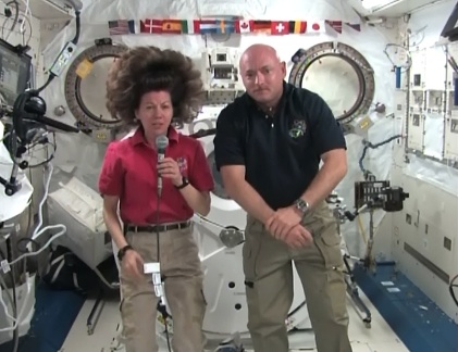 Cady Coleman und Mark Kelly