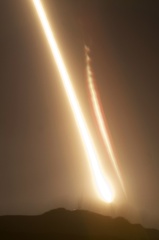 Minotaur I mit NROL-66 nach dem Start von der VAFB Februar 2011