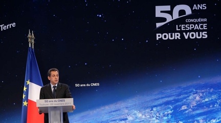 Sarkozy bei CNES