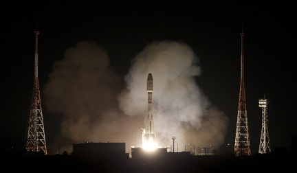 Start der Sojus mit MetOp-B am 17. September 2012