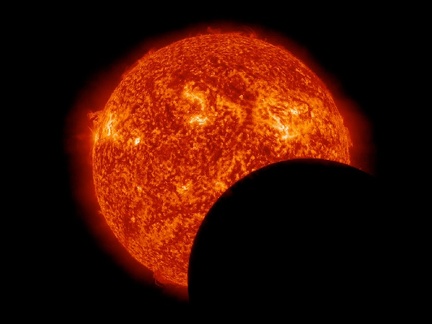 Mondtransit am 11. März 2013, gesehen von SDO