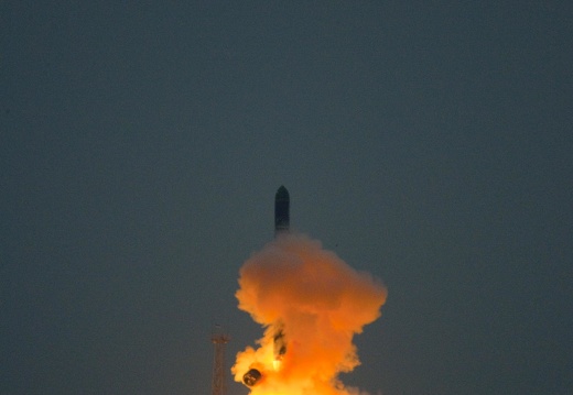 Start von Cryosat 2 auf der Dnepr D-14 am 8. April 2010