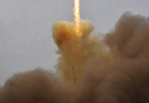 Start von Cryosat 2 auf der Dnepr D-14 am 8. April 2010