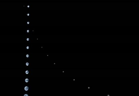 Die Erde und der Mond 