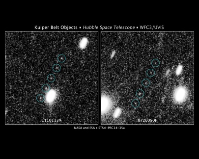Hubble entdeckte die KBOs 0720090F und 1110113Y.