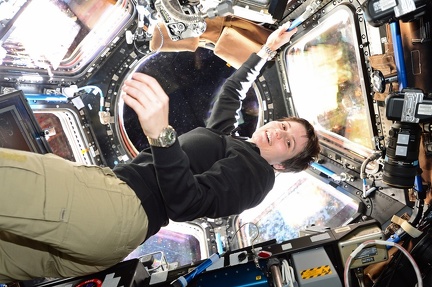 Samantha Christoforetti in Cupola