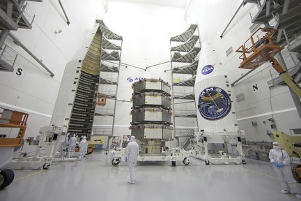 Fairing von Magnetospheric Multiscale (MMS) im Astrotech