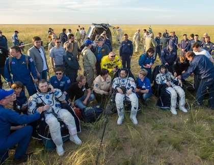 Sojus TMA-15M Expedition 43 gelandet