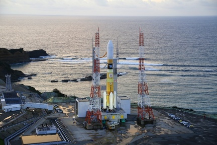 H-IIB mit HTV-5 auf Startrampe 