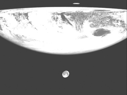 Der Mond vom Satelliten MSG-4 (Meteosat-11) gesehen 