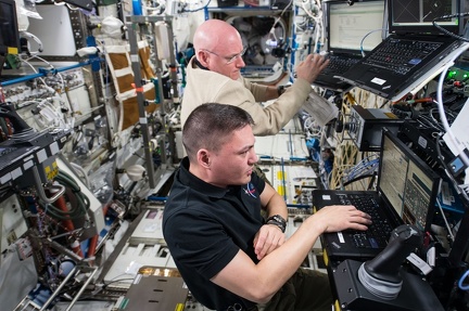ISS Training für Cygnus CRS Orb-4 Berthing