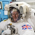 Timothy Peake im Raumanzug