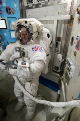Timothy Peake im Raumanzug