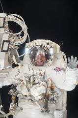 Timothy Peake im Raumanzug bei EVA
