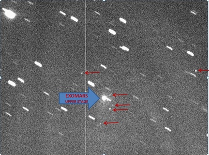 ExoMars mit Teleskop AHV Observatory Team (Brasilien)