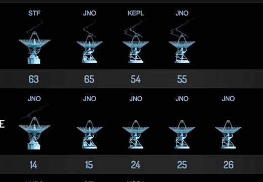 Alle Antennen f&#252;r Juno bei der Ankunft bei Jupiter