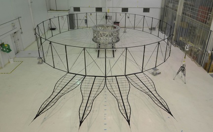  Das Gerüst des ersten Prototyps Starshade