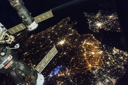 Westeuropa von der ISS gesehen