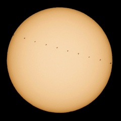 ISS - Sichbarkeit vor der Sonne