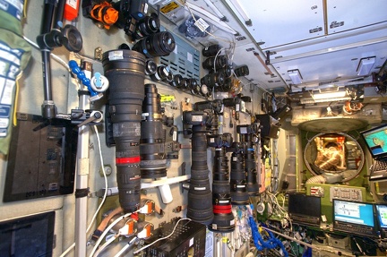 Fotoausrüstung auf der ISS