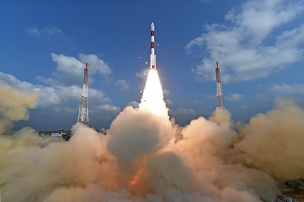 Start der PSLV C37 am 15. Februar 2017