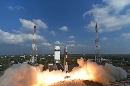 Start der PSLV C37 am 15. Februar 2017