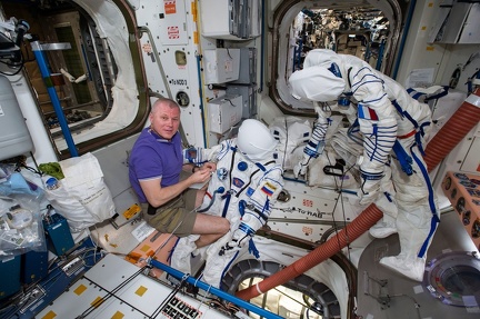 Nähwerkstatt auf der ISS