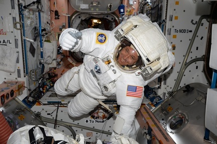 Jack Fischer im Raumanzug
