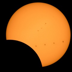 Sonnenfinsternis 2017 mit ISS