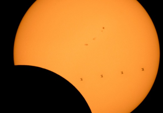 Sonnenfinsternis 2017 mit ISS
