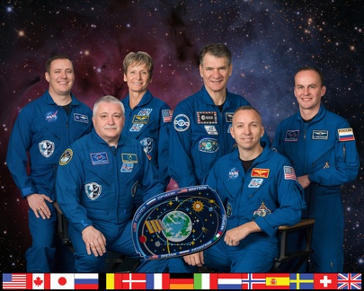ISS Expedition 52 Mannschaftsfoto