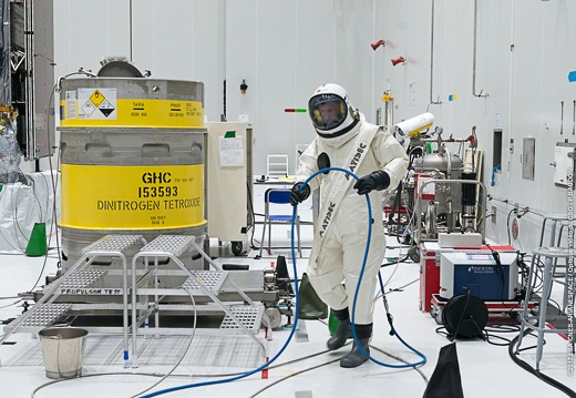 Betankung von Intelsat 37e in Kourou