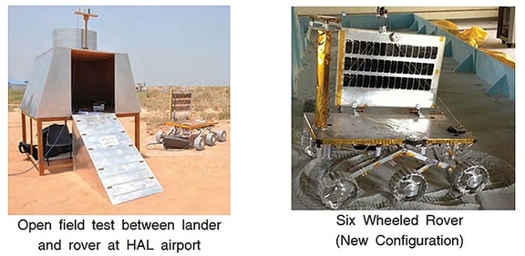 Tests des Chandrayaan-2-Rovers