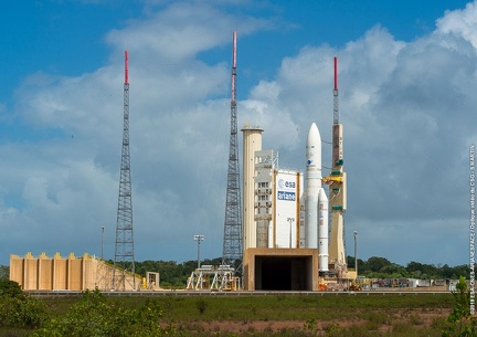 Ariane 5 VA247 an der Startanlage