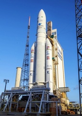 Ariane 5 VA247 auf der Startrampe