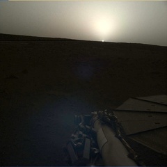 Sonnenuntergang auf dem Mars