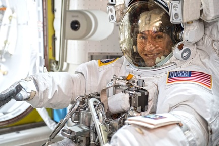 ISS - Außenbordeinsatz Christina Koch