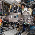 ISS - Jessica Meir am Combustion Integrated Rack