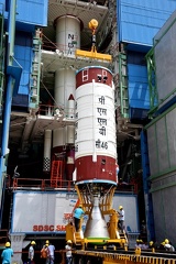 c46secondstageduringvehicleintegrationisro