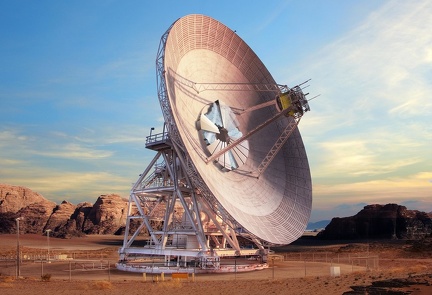 Goldstones DSS-23-Antenne (Künstlerkonzept)