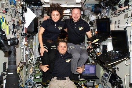 Dreier Besatzung auf der ISS