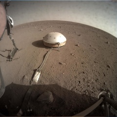 Insight auf dem Mars am Sol 195