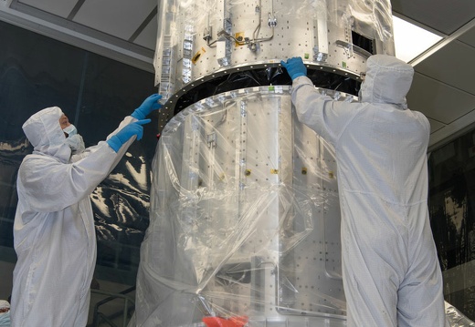 Der Antriebsmodulkern des Europa Clipper.