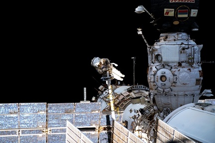 ISS - Außenbordeinsatz Piotr Dubrow