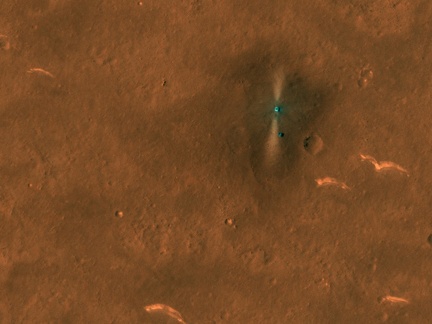 der Lander Tianwen-1 und Zhurong Rover in der südlichen Utopia Planitia