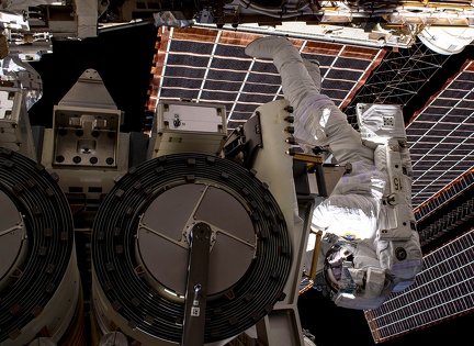 ISS - EVA iROSA Installation